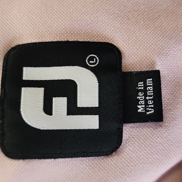FJ (L) Golfing shirt light pink in good worn condition - Picture 5 of 6
